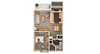 1 Bedroom 1 Bathroom, 680 sq ft, Gull floorplan with private entry 1 Bedroom 1 Bathroom, 680 sq ft, Gull floorplan with private entry at Bexley Village, Greenwood, IN